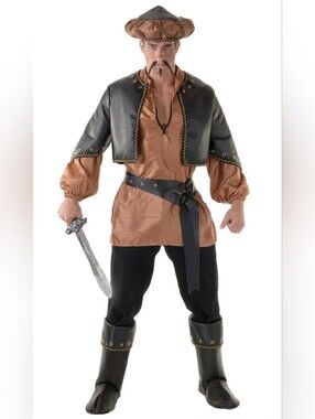 NWOT Men's Arabian Genghis Khan Deluxe Costume Size M